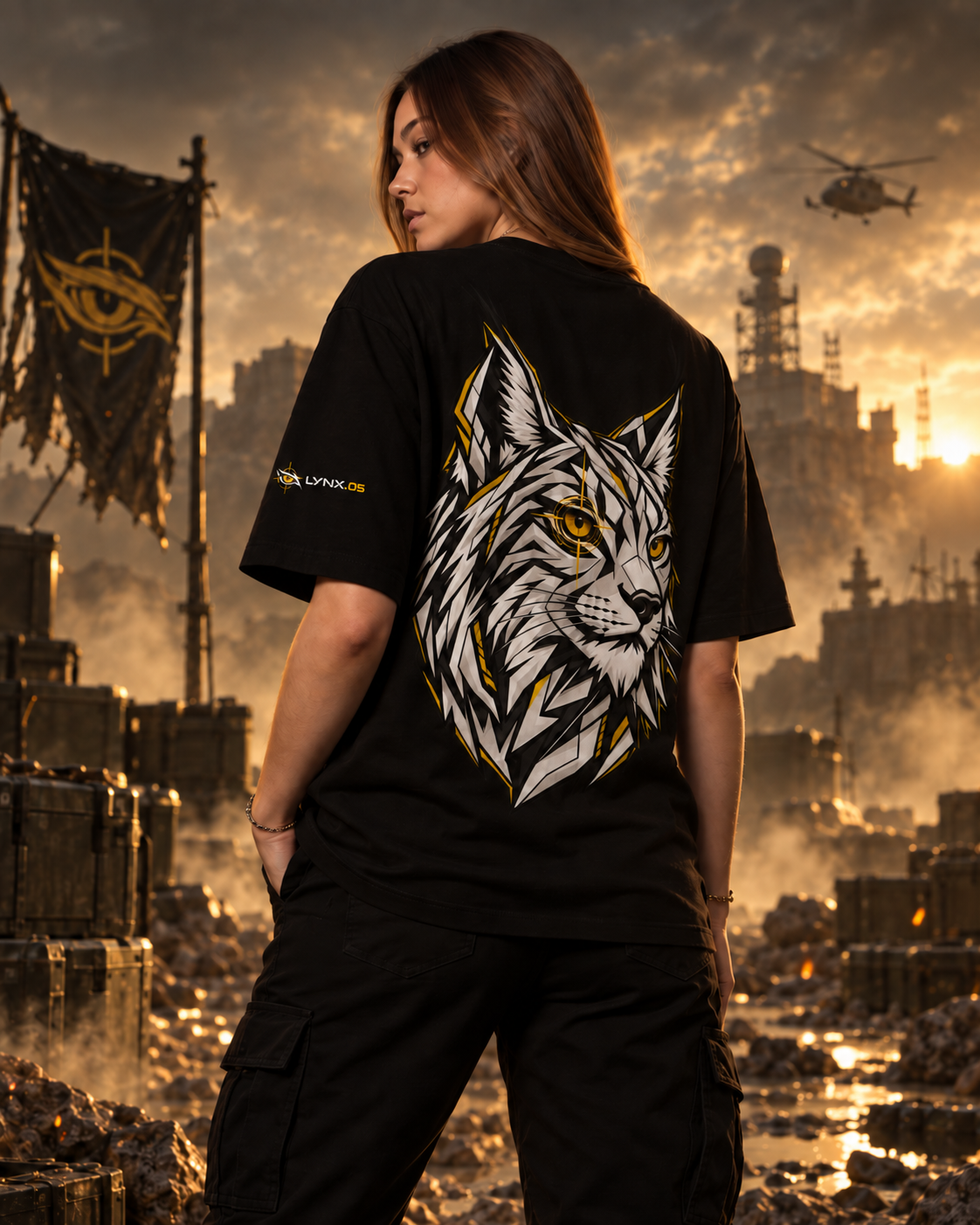 Playera Oversize FRAGCORE — LYNX LEGENDS