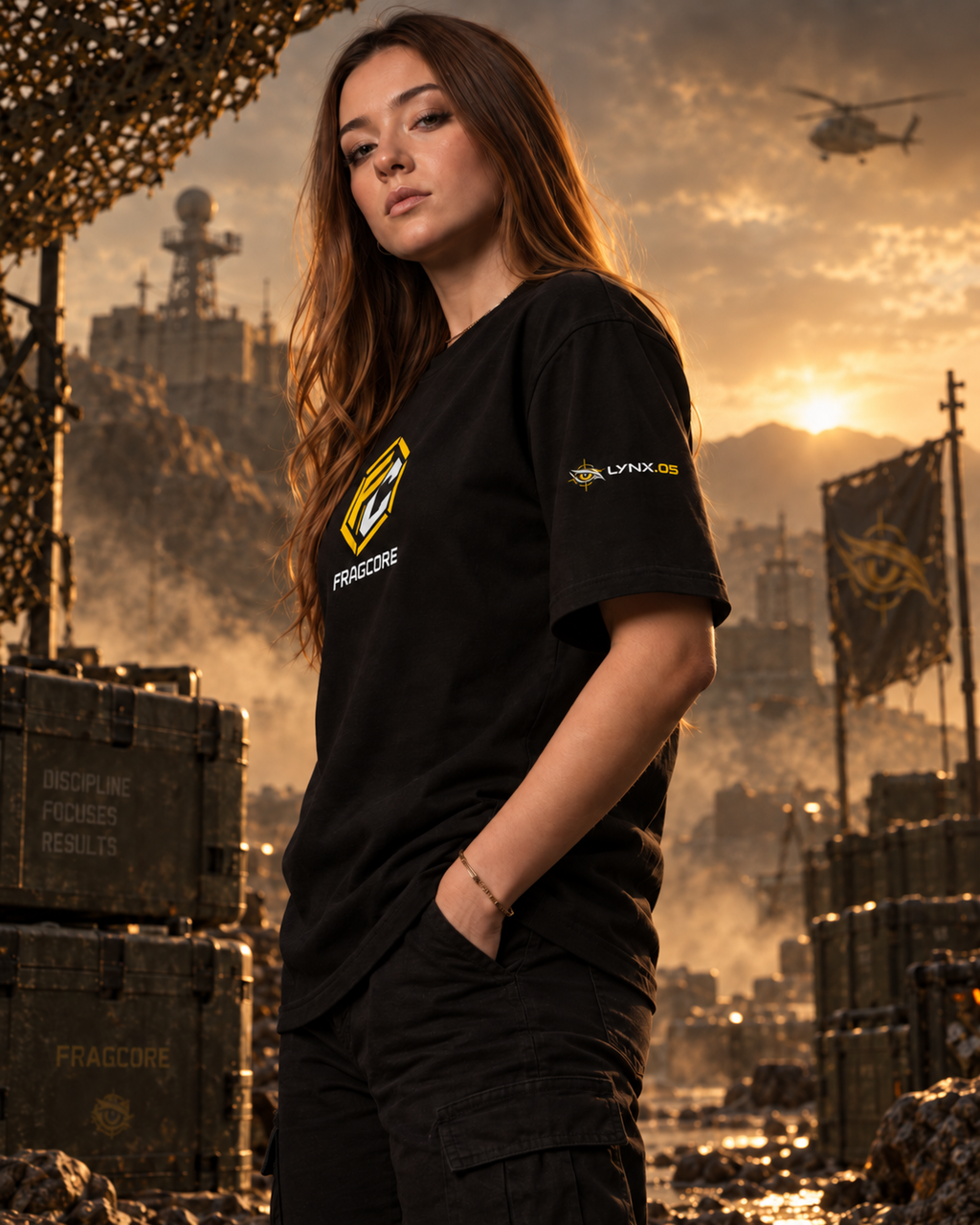 Playera Oversize FRAGCORE — LYNX LEGENDS