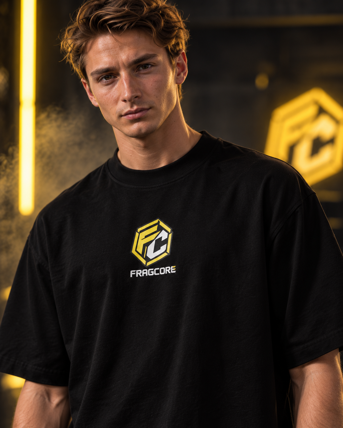 Playera Oversize FRAGCORE — CLUTCH 01