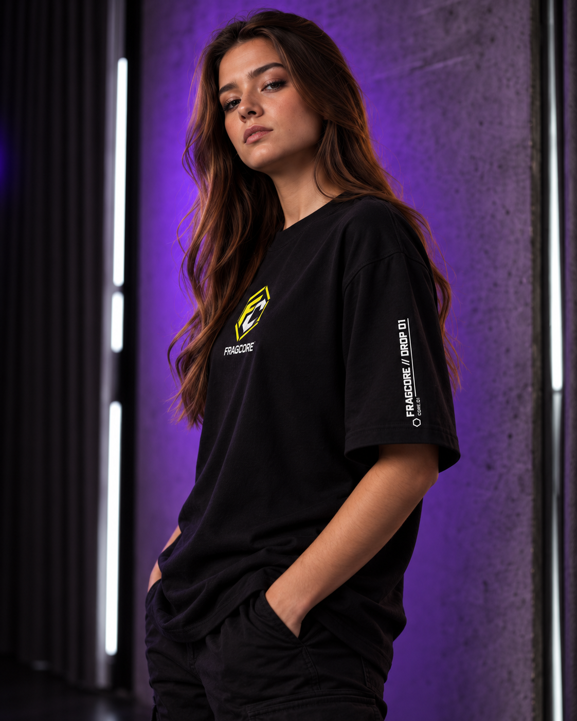 Playera Oversize FRAGCORE — FINAL ROUND