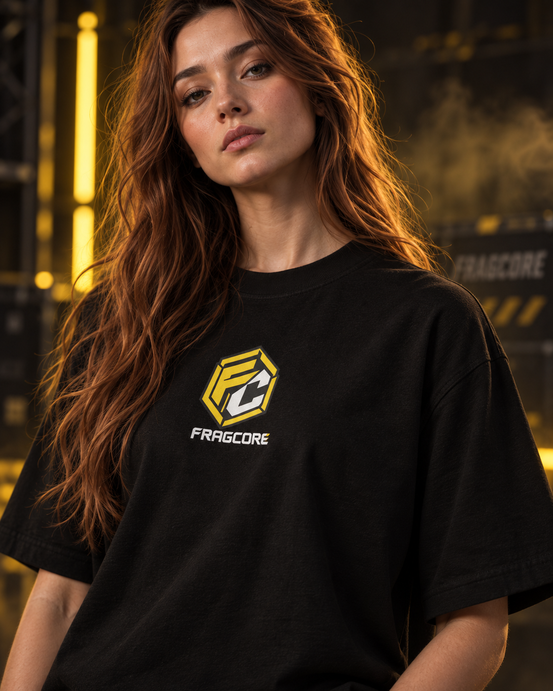 Playera Oversize FRAGCORE — CLUTCH 01